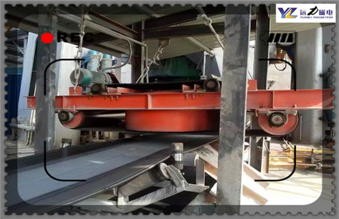 自卸式电磁除铁器，原平RCDD-20自卸式电磁除铁器图片安装工作视频_国家标准_干式轻型原平RCDD-20自卸式电磁除铁器图片型号