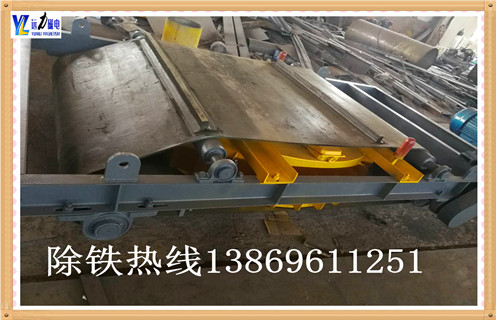 电磁自卸式除铁器，吉林电磁自卸式除铁器悬挂式_吉林电磁自卸式除铁器悬挂式厂家配件_型号及工作视频